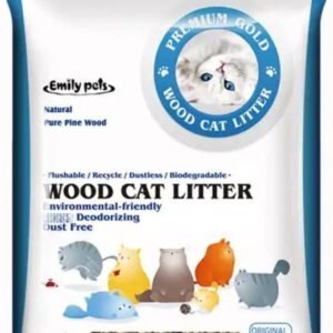 Emily Pets Pine Wood Cat Litter for Cats and Rabbit (10 L) رمل فضلات القطط