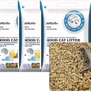 Emily Pets Pine Wood Cat Litter for Cats and Rabbit (30 L) رمل فضلات القطط