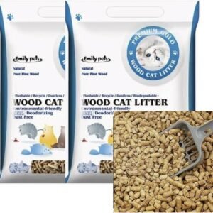 Emily Pets Pine Wood Cat Litter for Cats and Rabbit (20L) رمل فضلات القطط